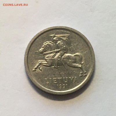 Литва 1991г 1 лит - image-30-08-20-10-59