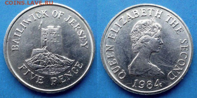 Джерси - 5 пенсов 1984 года до 5.09 - Джерси 5 пенсов, 1984