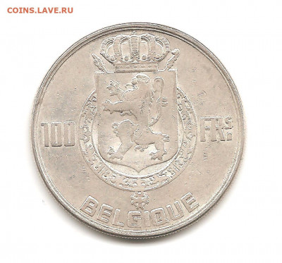 Бельгия 100 франков 1950    04.09 - 111 027
