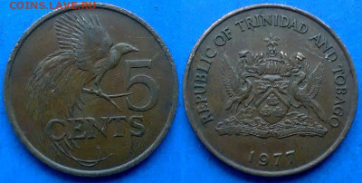 Тринидад и Тобаго - 5 центов 1977 года до 8.09 - Тринидад и Тобаго 5 центов, 1977