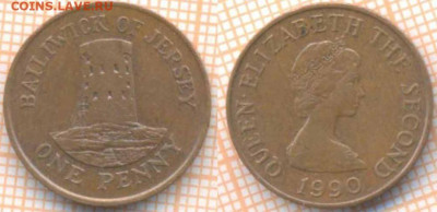 Джерси 1 пенни 1990 г., до  8.09.2020 г. 22.00 по Москве - Джерси 1 пенни 1990 1502