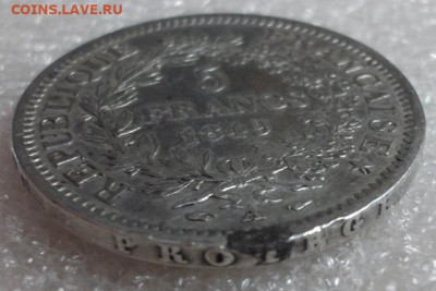 Франция 5 франко 1849 год. Геркулес и музы. - 013.JPG
