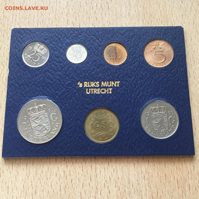 Нидерланды 1980 год годовой набор 7 монет - image-09-08-20-10-31