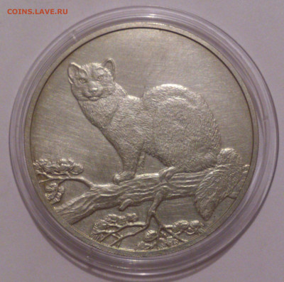 3 рубля 1995 года. Соболь. Серебро 925 пробы. ММД - DSC_4736