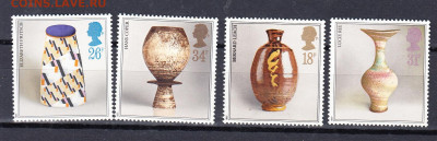 Великобритания 1987 вазы 4м** до 11 09 - 55