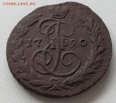 Копейка 1790 года Е.М. 07.09.2020 - 1790