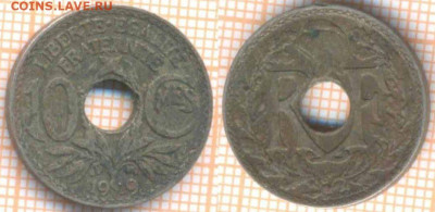 Франция 10 с 1919 г., до 11.09.2020 г. 22.00 по Москве - Франция 10 сантимов 1919 1602