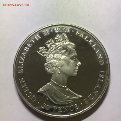 Фолклендские острова 2001г 50 пенсов "Карл II" - image-05-09-20-09-26