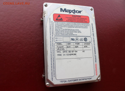 Золотые керамич. процессоры и советские детали с позолотой - Винчестер Maxtor 7131 AT