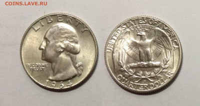 США квотер 1964 года - 9.09 22:00 мск - IMG_20200430_175136