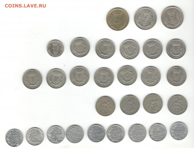 Мелочь (5-10 пфеннигов) Германии с 1875 по 1922. По фиксу. - Монеты Люксембурга 1