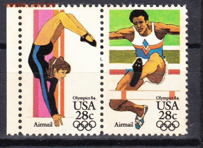 США 1983 2м** сцепка олимпиада(2) до 13 09 - 54