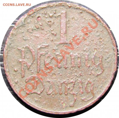C70 1 пфенниг Данциг 1929 до 21.09 в 22°° - C70 1pf Danzig bonus_1