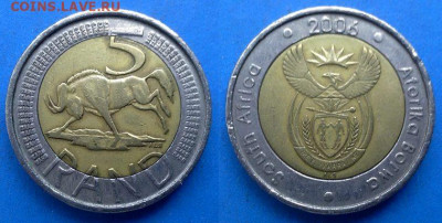 ЮАР - 5 рандов 2006 года (БИМ) до 13.09 - ЮАР 5 рандов, 2006