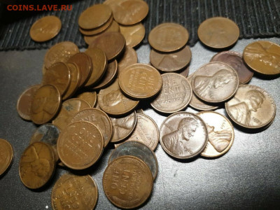 Пшеничные центы 1 цент США Ролл - 50 монет 1909 - 1958 1шт. - pshenichnye_centy_1_cent_ssha_roll_50_monet_1909_1958_gg (1)