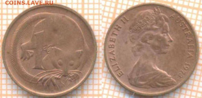 Австралия 1 цент 1973 г., до 14.09.2020 г. 22.00 по Москве - Австралия 1 цент 1973 1634