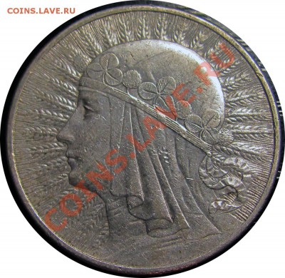 C74 Польша 10 зл. 1932 Ядвига (серебро) до 22.09 в 22° - C74 10 zl 1932_1