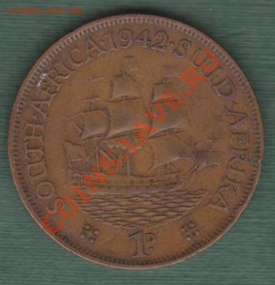 Британская Южная Африка, 1 Пенни 1942 "Парусник" (16.09) - 19