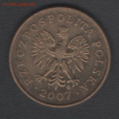 Польша 2 гроша 2007 до 11.09.2020 21.00 мск - Польша 2гроша07 а