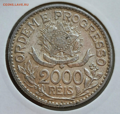 Бразилия 2000 рейс 1913 XF БОЛЬШАЯ МОНЕТА 13.09.2020 В 22:00 - WJ-Sg57XtNU