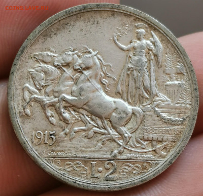 Италия 2 лиры 1915 XF 13.09.2020 в 22:00 - mYezUaLAPm4