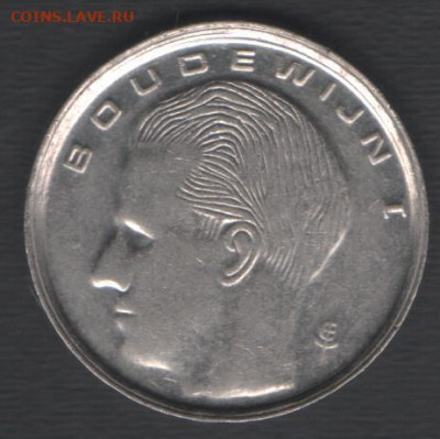 Бельгия 1 франк 1989 BELGIЁ до 11.09.2020 21.00 мск - Бельгия 1фр89 БI Гол а