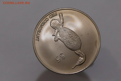 Крона Шайба Новая Зеландия 5$ доллар 2000 Баклан UNC птица - s-l1600 (10)