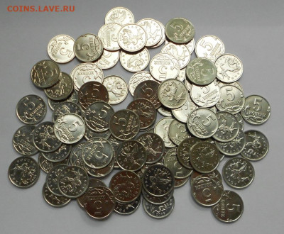 5 к. 2008м ГАЛЬВАНИКА 82 штуки - 130920 010