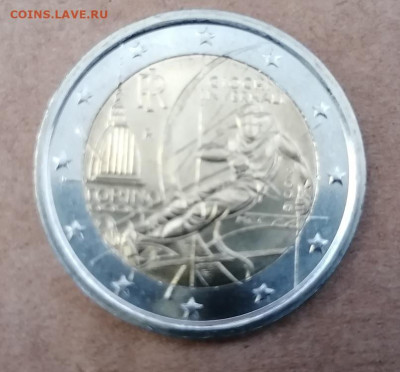 2 Евро Италия Олимпиада до 11.09.2020 22.00 - Италия Турин 2006 реверс