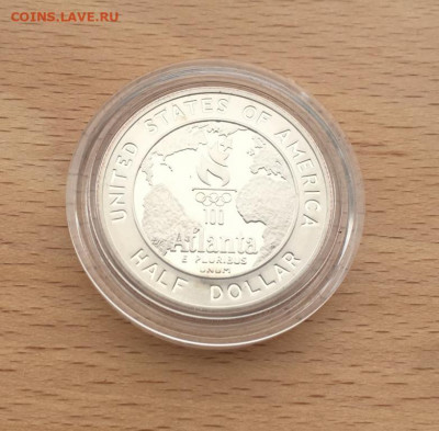 2 доллара 1995 50 центов S Летние Баскетбол - ssha_1_2_dollara_1995_50_centov_s_letnie_olimpijskie_igry_atlanta_1996_basketbol_unc_pruf_proof (3)
