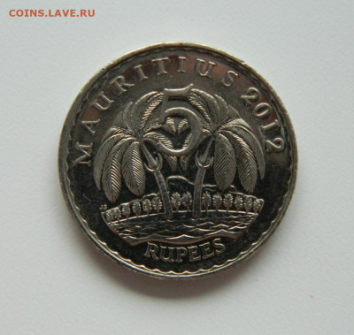 Маврикий 5 рупий 2012 г. (Крупная!) до 16.09.20 - DSCN1186.JPG