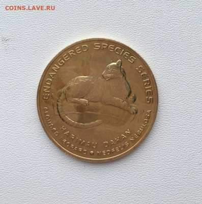 Малайзия 25 сенов сен 2003 Вымирающие виды Дымчатый леопард - malajzija_25_senov_sen_2003_vymirajushchie_vidy_dymchatyj_leopard_zhivotnye_fauna (2)