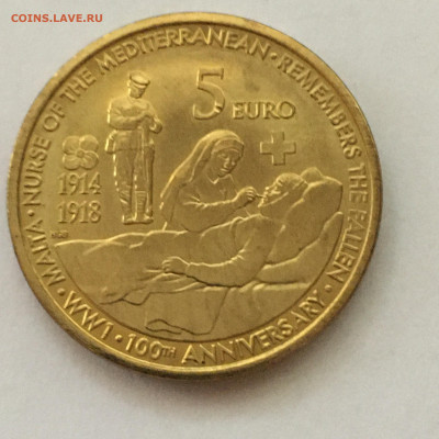 Мальта 5 Евро 2014г "100 лет начала Первой Мировой войны" - image-14-08-20-06-52-1
