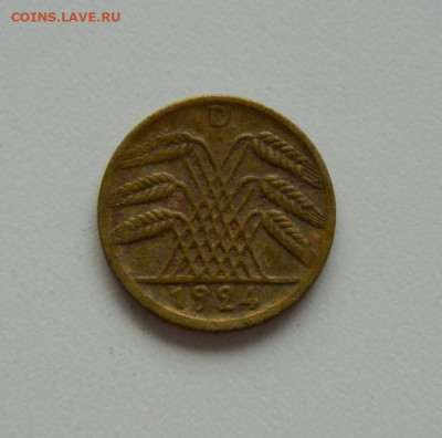 Германия 5 рентенпфеннигов 1924 г. "D" до 16.09.20 - DSCN1242.JPG