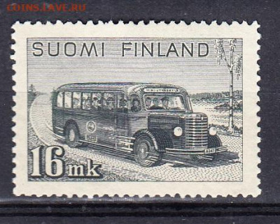Финляндия 1946 1м * автобус до 16 09 - 13