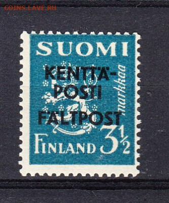 Финляндия 1943 1м* надпечатка до 16 09 - 15