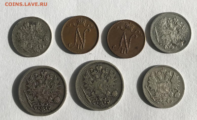 Лот финских монет 1890-1916 (7 шт)До 15.09.2020 22.00 по МСК - 7D798C5D-F861-42E9-832E-EF3F1EE6DD9B