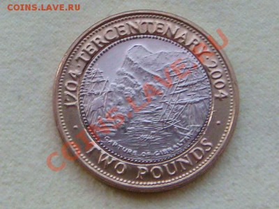 -v- Гибралтар 2 фунта 2004г. бимет. UNC за 250руб. - DSC04395.JPG
