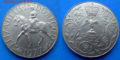 Великобритания - 25 пенсов 1977 (Серебряный юбилей) до 18.09 - Великобритания 25 пенсов, 1977