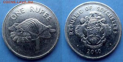 Сейшелы - 1 рупия 2010 года (магнетик) до 18.09 - Сейшелы 1 рупия, 2010 магнит