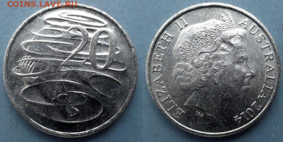 Австралия - 20 центов 2014 года (Фауна) до 18.09 - Австралия 20 центов, 2014