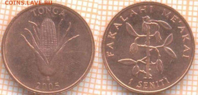 Тонга 1 сенити 2005 г., до 19.09.2020 г. 22.00 по Москве - Тонга 1 сенити 2005 1463