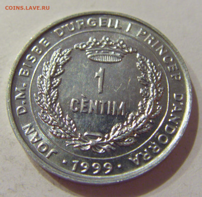1 сантим 1999 ФАО Андорра №1н 19.09.2020 22:00 МСК - CIMG5049.JPG