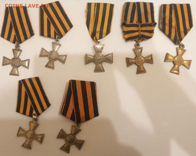Награды царизм: Георгиевские кресты, полковой знак, Р-ЯВ ... - 2