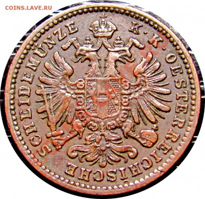 C83 Австрия 1 крейцер 1885 до 22.09 в 22°° - C83 1 KREUZER 1885_2