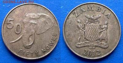 Замбия - 50 нгве 2012 года (Фауна) до 20.09 - Замбия 50 нгве, 2012 (2)