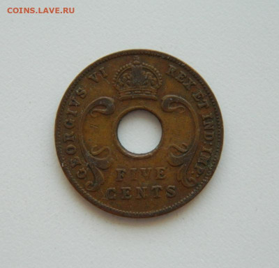 Британская Восточная Африка  5 центов 1942 г. до 17.09.20 - DSCN1314.JPG