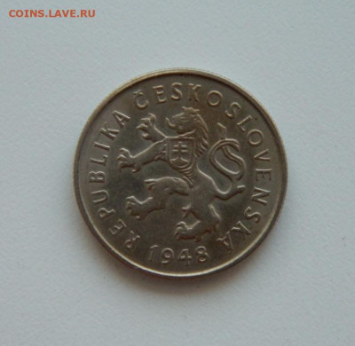 Чехословакия 2 кроны 1948 г. до 17.09.20 - DSCN1282.JPG