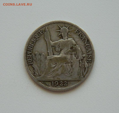 Французский Индокитай 20 сантимов 1922 г(Ag). до 17.09.20 - DSCN1381.JPG