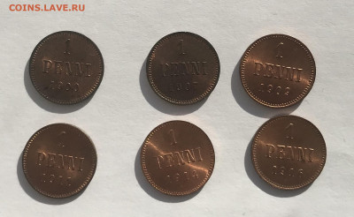 Финские пенни 1866, 1867, 1874, 1895 и др. - 23E248ED-6AA4-4441-9331-A4884EF199D3